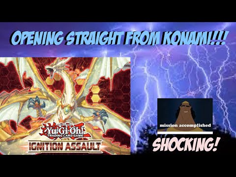Opening IGNITION ASSAULT packs STRAIGHT FROM KONAMI!!! #yugioh #ignitionassault