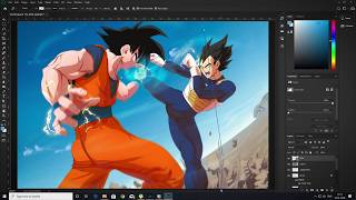 Goku Vs Vegeta NEW Wallpaper Grading Photoshop