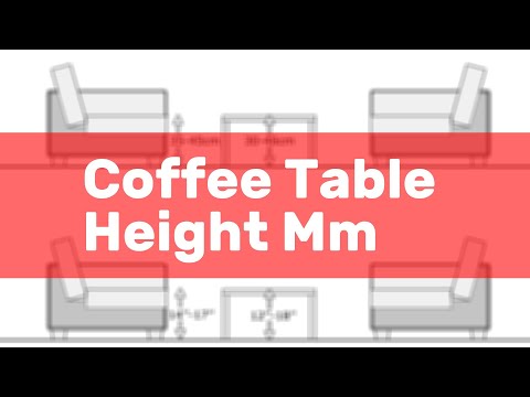 image-What is the best height for a coffee table?