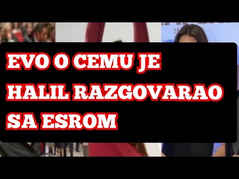 O CEMU JE HALIL IBRAHIM CEYHAN RAZGOVARAO SA ESROM BILGIC - NA CEREMONIJI DODJELE NAGRADA?