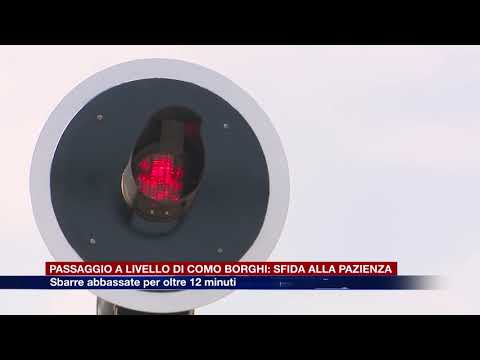 Etg - Passaggio a livello di Como Borghi: sfida alla pazienza. Sbarre abbassate per oltre 12 minuti
