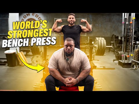 Training with WORLDS STRONGEST Bench Presser