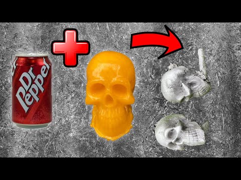 Devil forge Lost-wax casting skull into aluminium, 2nd mold design.