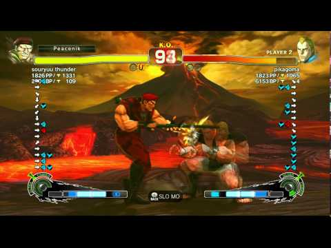 USFIV~ Rolento (souryuu thunder) vs.  Abel (pikagoma) HD