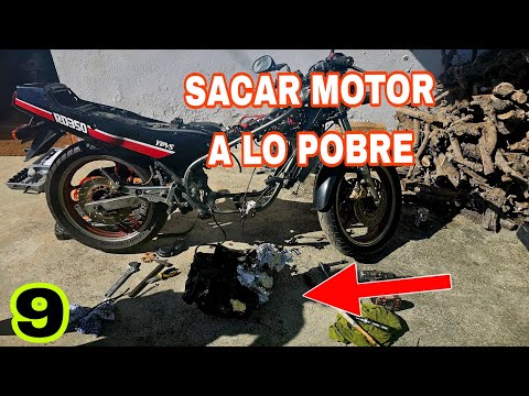 9 SACAR MOTOR MOTO YAMAHA RD 350 a lo pobre