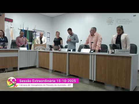 Imagem - Sessão Extraordinária de 15 de outubro de 2025