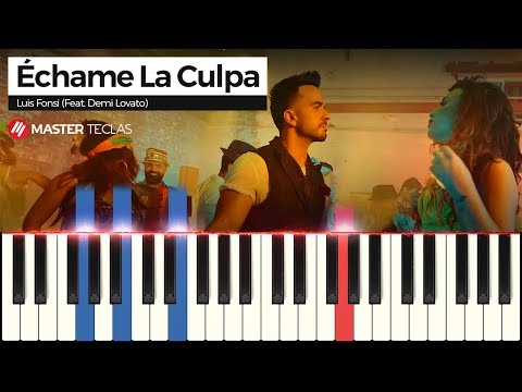 💎 Échame La Culpa - Luis Fonsi (Feat. Demi Lovato) | Piano Tutorial 💎