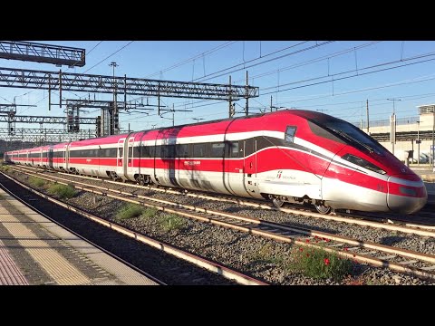 Treno Frecciarossa 1000 da Venezia Santa Lucia a Roma Termini in transito velcoe a Roma Tiburtina
