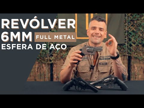 video Revólver 6MM TITAN 6mm Esfera de Aço full metal