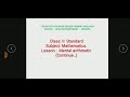 2nd Standard Mathematics Mental Arithmetic Part 2