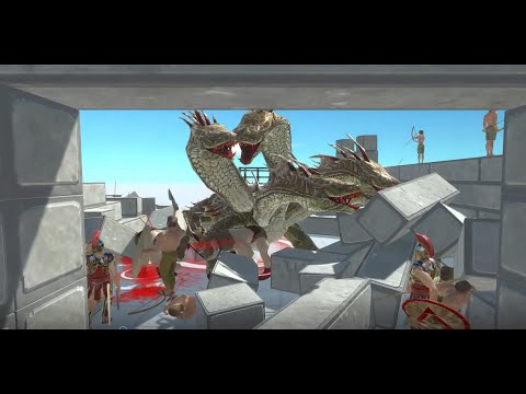 Animal Revolt Battle Simulator: Remastered Hydra vs ANCIENT HUMANS