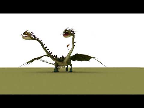 A hideous zippleback fighting itself. Blender.