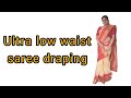 Ultra Low Waist Saree Draping How To Drape Saree In Ultra Low Waist Style