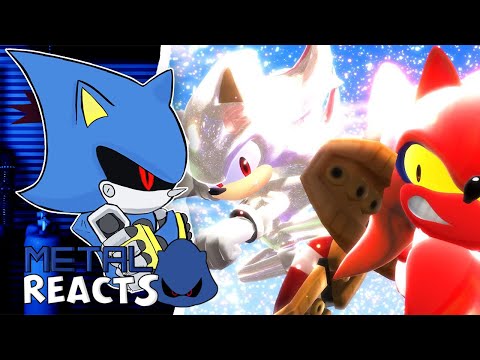 Metal Sonic Reacts to Hyper Shadic VS Perfect Nazo [3D Animation]