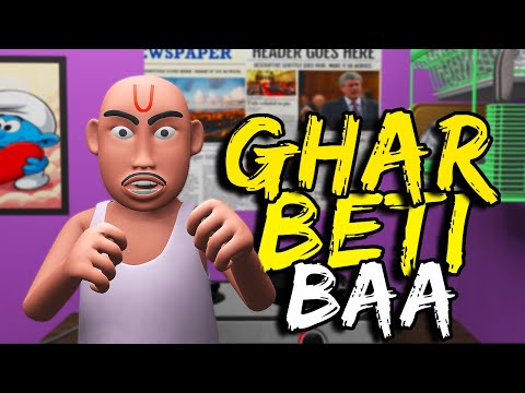 GHARBETI BAA | NEW NEPALI ANIMATED VIDEO | NEPALI COMEDY | MA XU NI