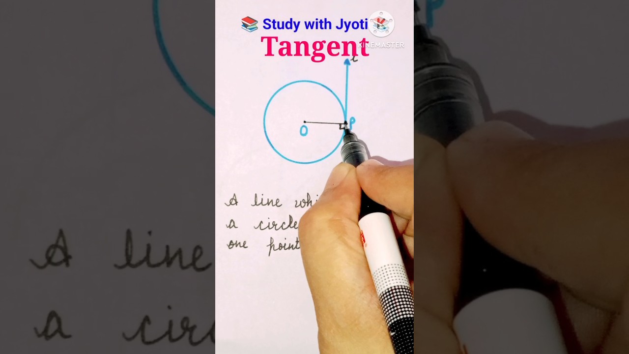 What is tangent to a circle? #maths #shorts #yt #trending #circle #tangent
