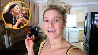 Two Year Old Helps Me Get Ready!