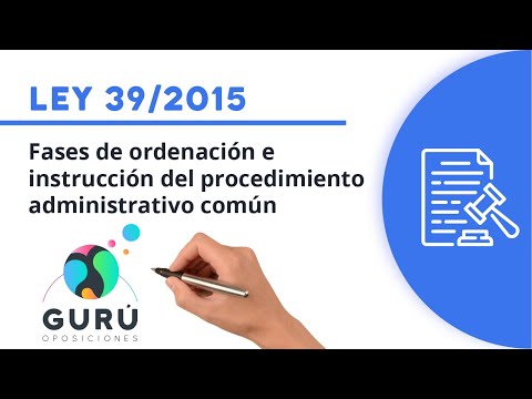 Law 39/2015: phases of organization and instruction of the administrative procedure