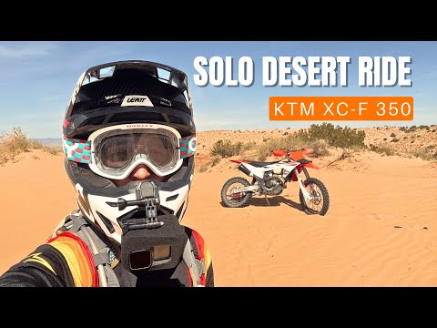 KTM XC-F 350 | Solo Desert Ride | Tusk EMEX T35 Tire