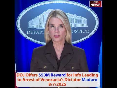 DOJ $50M Reward for Arrest of Venezuela Maduro; PELOSI gender-affirming care; LA Mayor Bass illegals