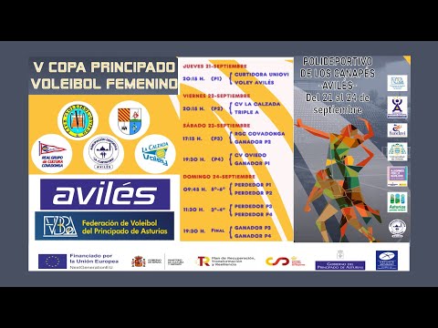 CURTIDORA UNIOVI  🆚CV LA CALZADA  3º y 4º puesto   V COPA PRINCIPADO SENIOR FEMENINA