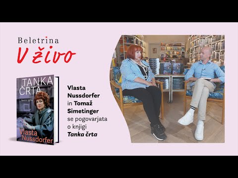 Naslovnica: Beletrina v živo: Vlasta Nussdorfer: Tanka črta