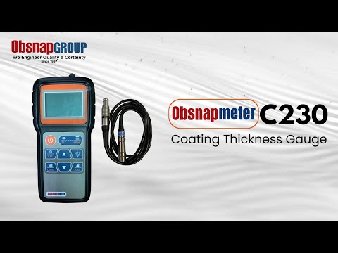 Portable Coating Thickness Gauge C230 Full Demo | Fast & Accurate Coating Measurement by ObsnapMeter