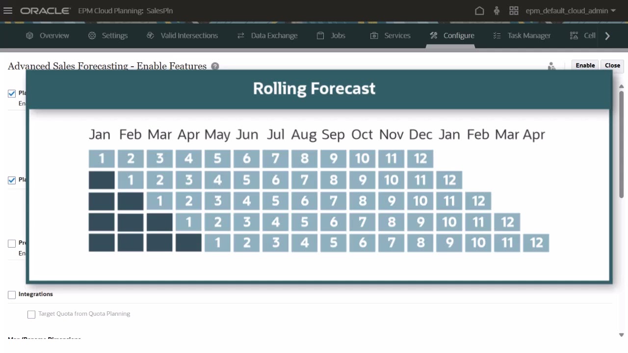 Creating and Enabling Advanced Sales Forecasting in Oracle Sales Planning