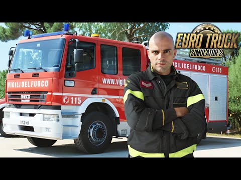 VIGILI DEL FUOCO IVECO EUROTECH @PoderakGames - EURO TRUCK SIMULATOR 2