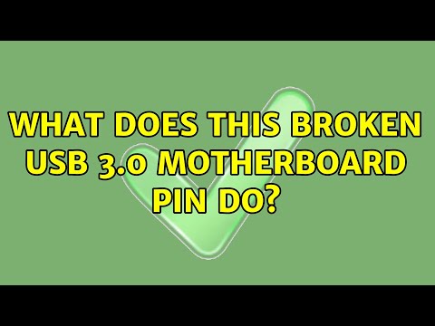 What does this broken USB 3.0 motherboard pin do?