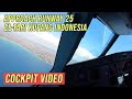 Approach Runway 25 El-Tari Kupang Indonesia - Cockpit Video Approach Runway 25 El-Tari Kupang Indonesia - Cockpit Video