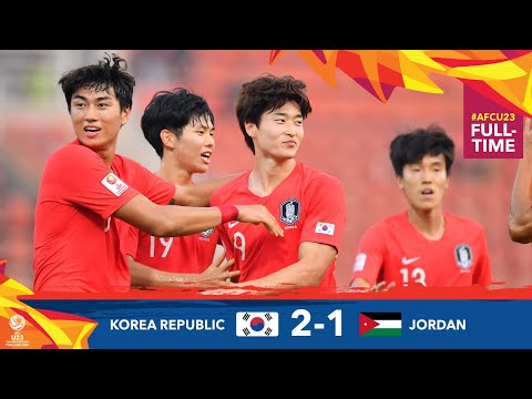  Korea Republic 2 - 1 Jordan (AFC U23 Championship...
