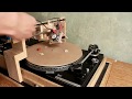 cutting music records with a self-build record lathe