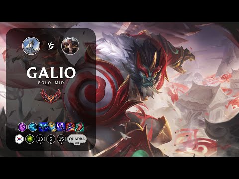 Galio Mid vs Sett - KR Grandmaster Patch 13.1