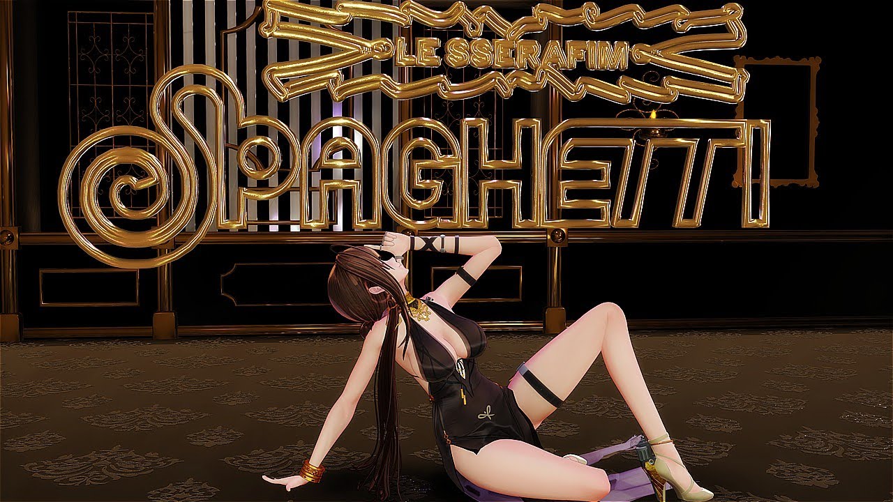 【MMD】 LE SSERAFIM -  SPAGHETTI (Short Motion) DL