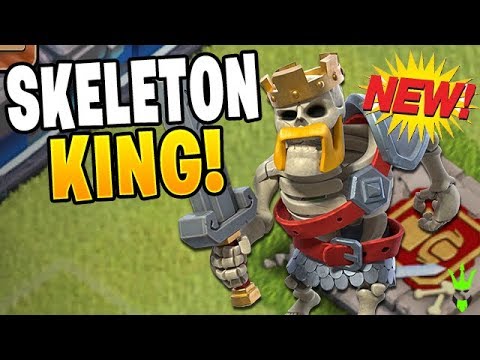 THE *NEW* SKELETON KING LEADS ARMIES OF THE UNDEAD! - Clash of Clans