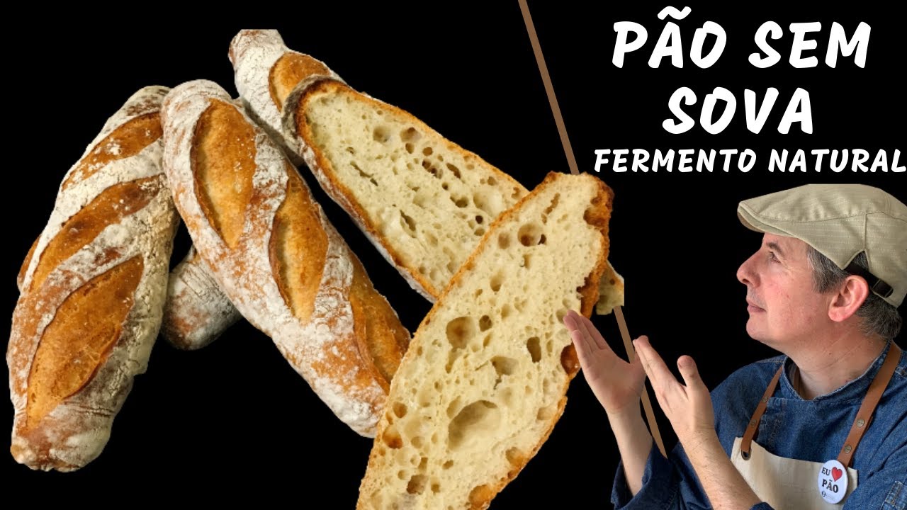 Pão sem Sova !!! Fermentação Natural !!! Método fácil !!!
