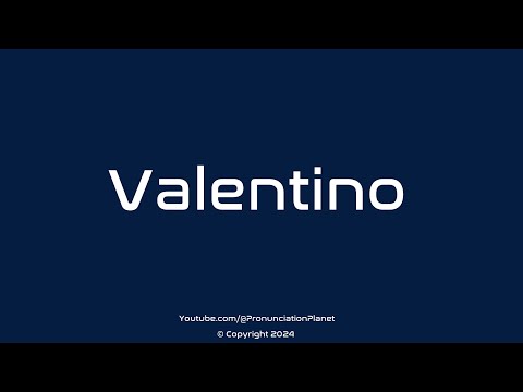 How to Pronounce Valentino? (CORRECTLY) | Pronunciation Planet