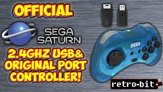 Official Wireless Sega Saturn 2.4ghz Controller! Genesis Mini & Original Console Compatible!