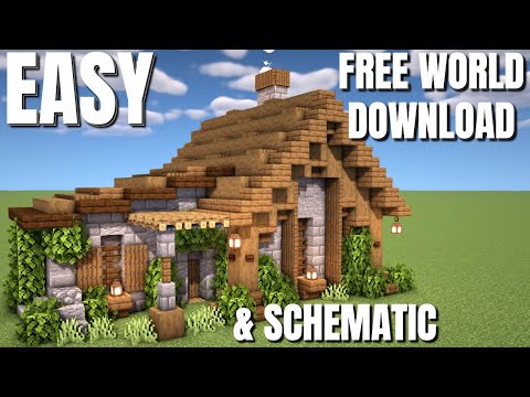 EASIEST Minecraft House? Download & Schematic