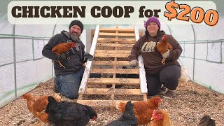 Alaska Homestead Life Amazon Greenhouse as a Chicken Coop! - Cheap Chicken Coop Idea!