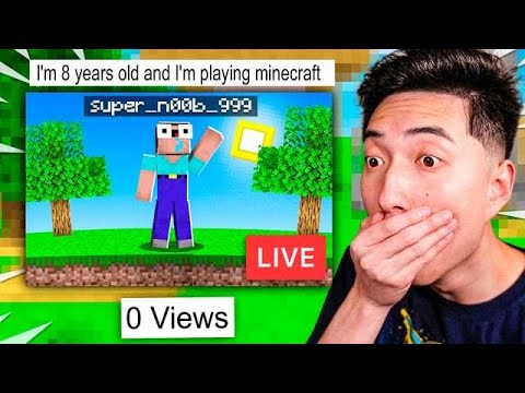 REACTING to MINECRAFT LIVESTREAMS with 0 VIEWERS!