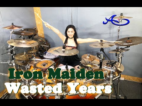 Iron Maiden - Wasted Years drum cover by Ami Kim (#55) Video