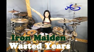 Iron Maiden - Wasted Years drum cover by Ami Kim (#55)