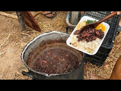 FEIJOADA COMPLETA NA LIMPEZA DA BARRAGEM NA LAPA NO GRAÇA NO CEARÁ