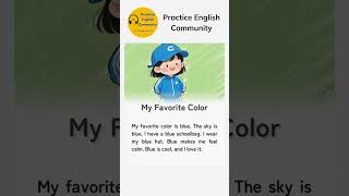 English Listening Practice – My Favorite Color | Short English Story with Subtitles