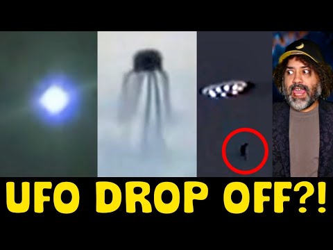 UFO Dropping Off Human?! INSANE UAP Sightings Found Online!