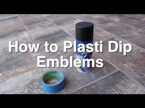 How to Plasti Dip Emblems on a Car (Or Anything Else)