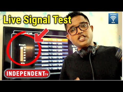 Independent TV Breaking News | Independent DTH Service Channels Signal Strength Live Demo in HINDI Video