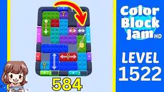 Solusi Level 1522 Color Block Jam